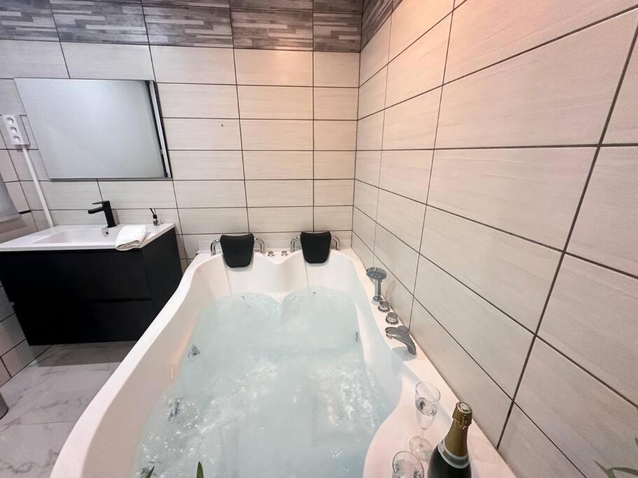E Servagnat T3 Luxe Avec Sauna Jacuzzi Et Hammam Épernay Extérieur photo